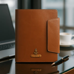 PERSONALISED OFFICE FOLDER -TAN