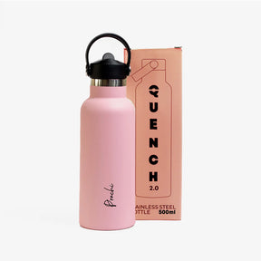Quench Plus- Personalised Sipper Water Bottle - Pink