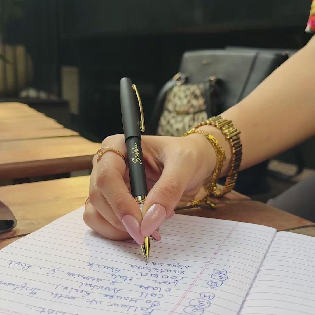 Smooth metal pen