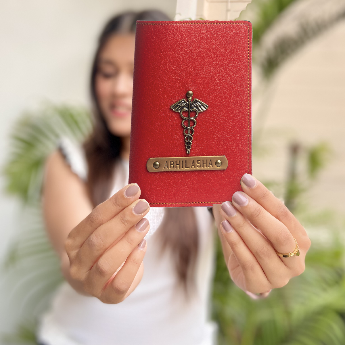 Personalized Passport Cover - Red