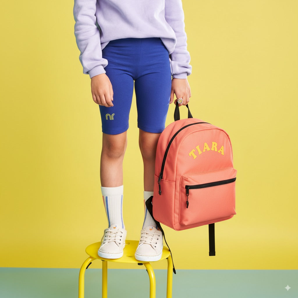 Personalized Kids Backpack – For School & Travel (Coral Pink)