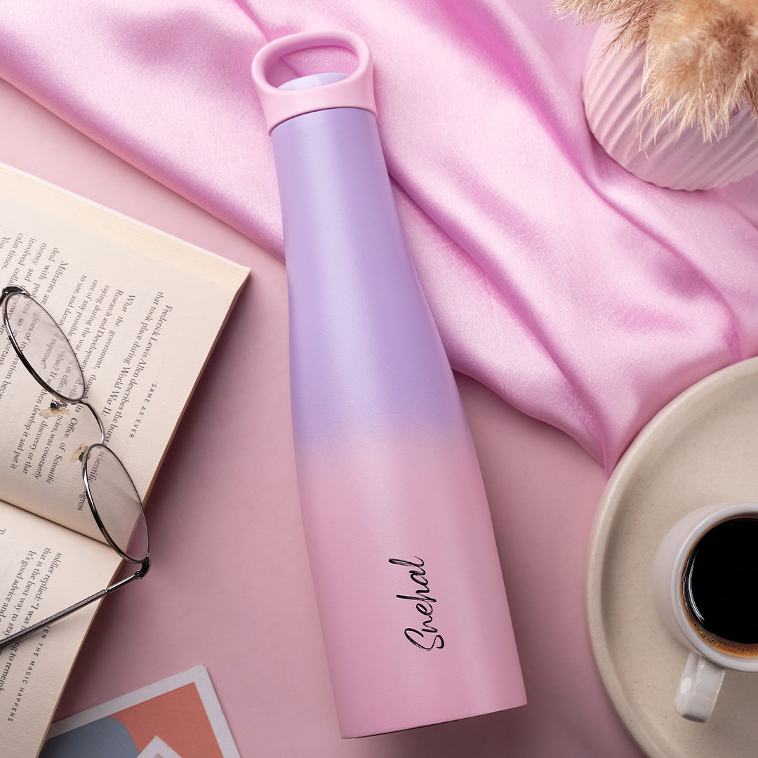 RIO – Premium Personalised Hydration Bottle - Pink Ombre (620 ML)