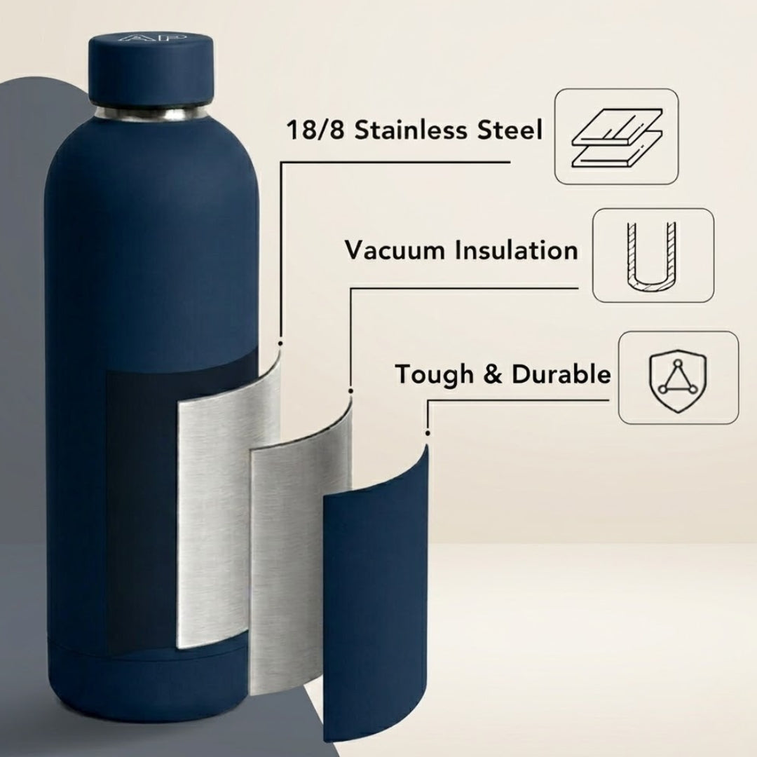 Quench - Personalised Water Bottle - Space Blue
