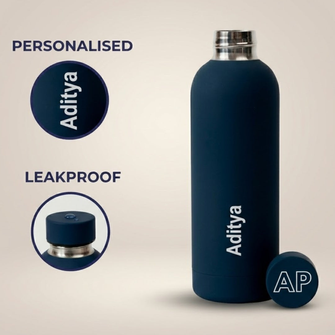 Quench - Personalised Water Bottle - Space Blue