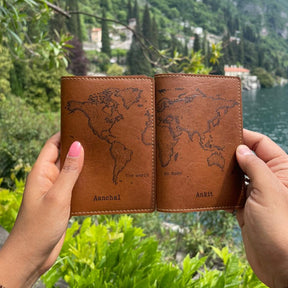 The World is Ours - Personalized Couple Passport Cover