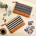 Personalised Flat Pouch - Classic Stripes