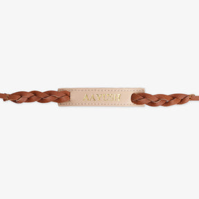 Personalised Weaved Rakhi- Beige