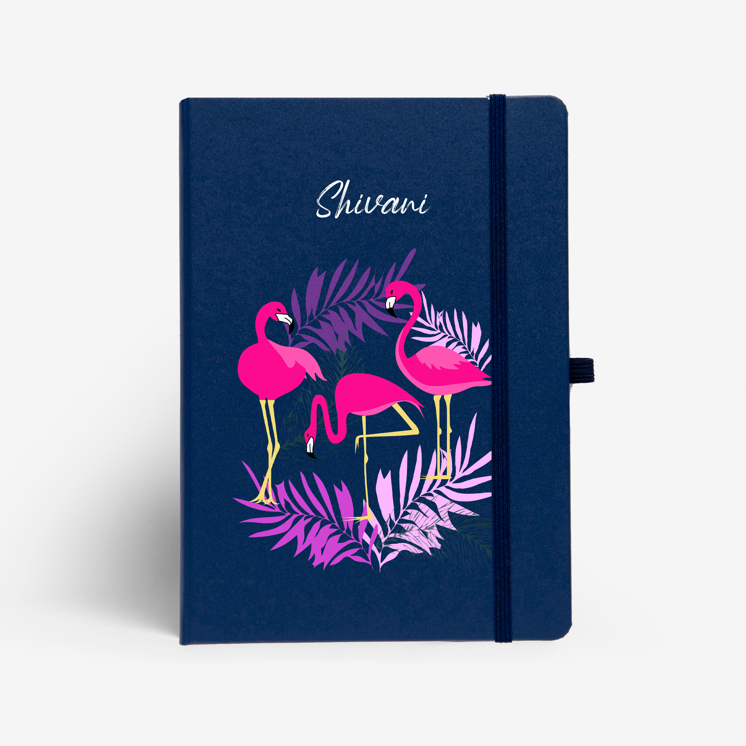 Personalised Hardbound Notebook - Flamingo It