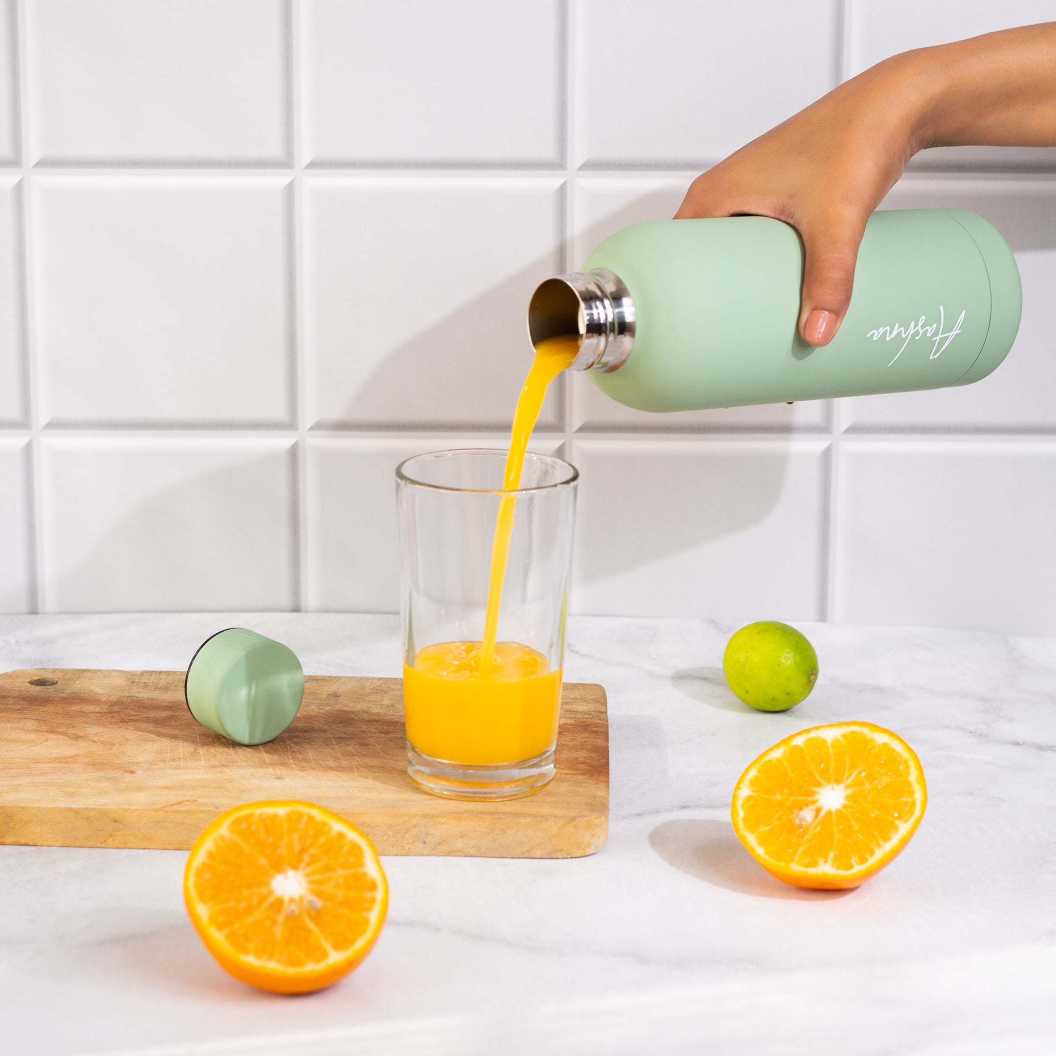 Quench - Personalised Water Bottle - Sage Green