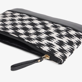 Personalised Flat Pouch - Houndstooth