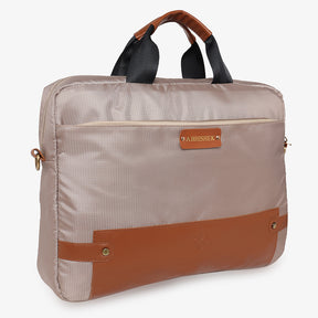 Mens Laptop Bag - Beige