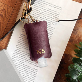 Personalised Sanitizer Cover - Plum