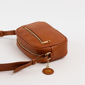 Personalised Luna Crossbody Bag - Tan