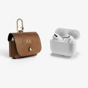 Monogrammed AirPods Pro Cover - Tan