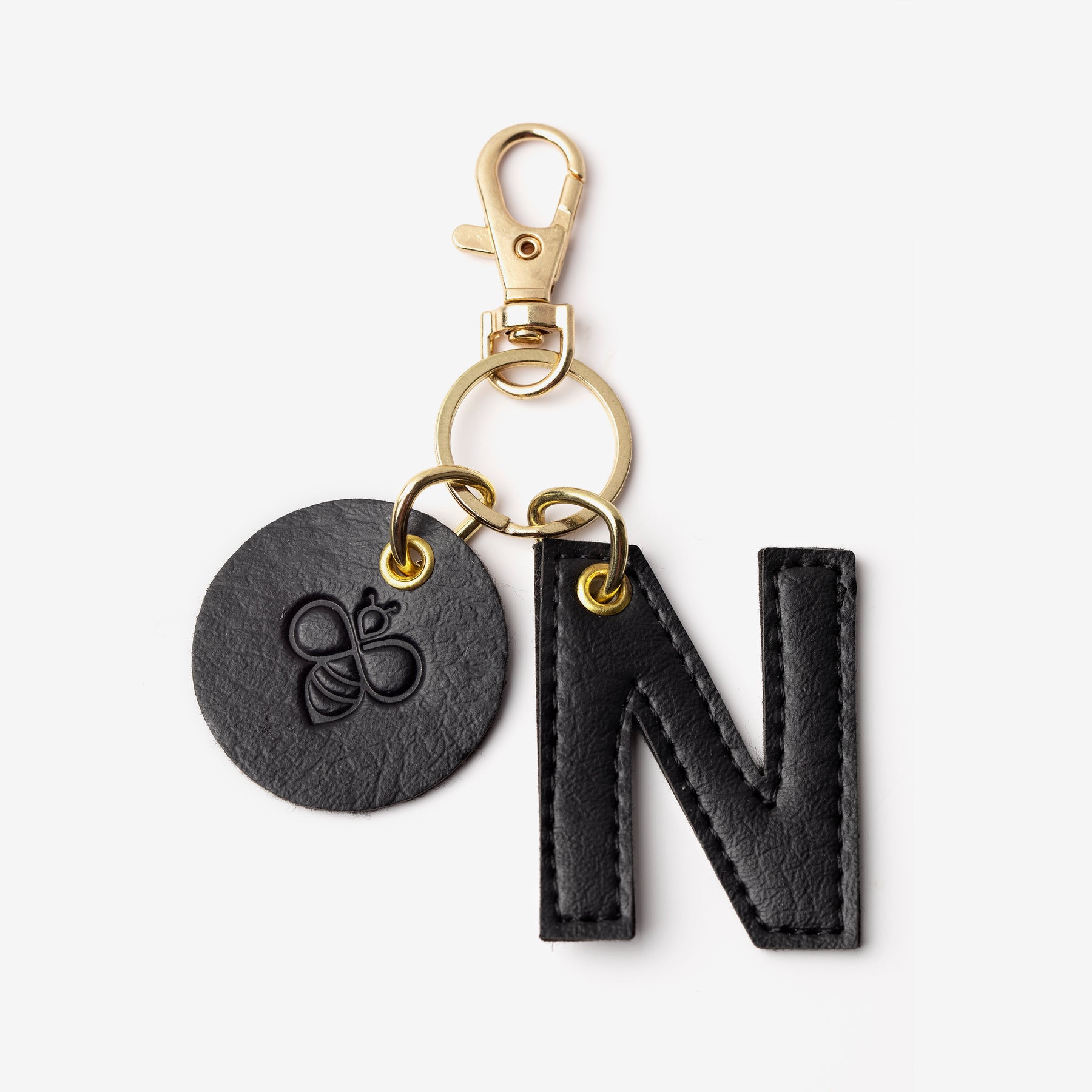 Alphabet Keyrings - Black