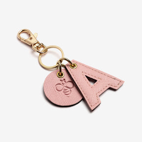 Alphabet Keyrings - Salmon Pink