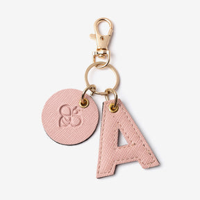 Alphabet Keyrings - Salmon Pink