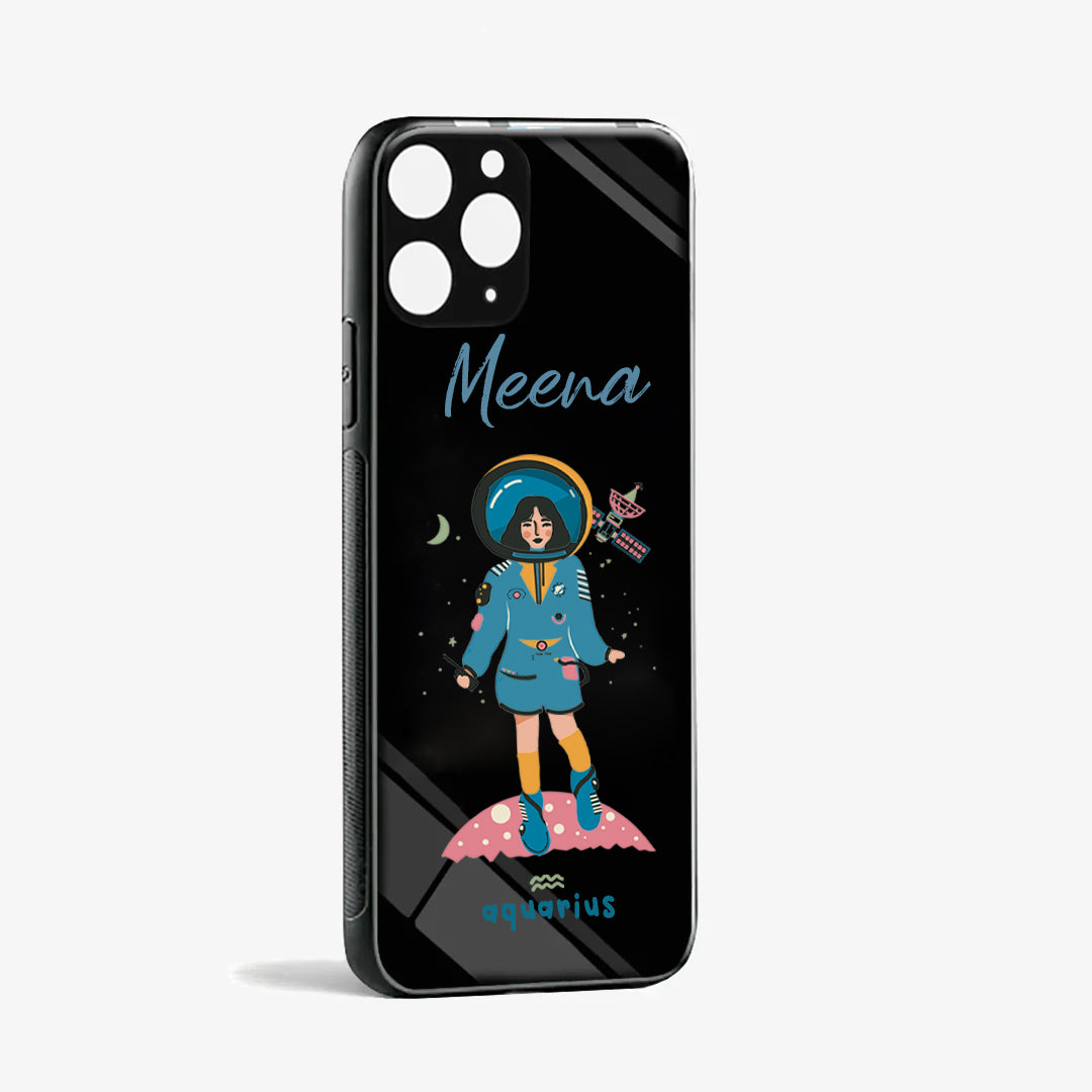 Personalised Glass Phone Cover - Alluring Aquarius