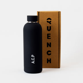 Quench - Personalised Water Bottle - Black