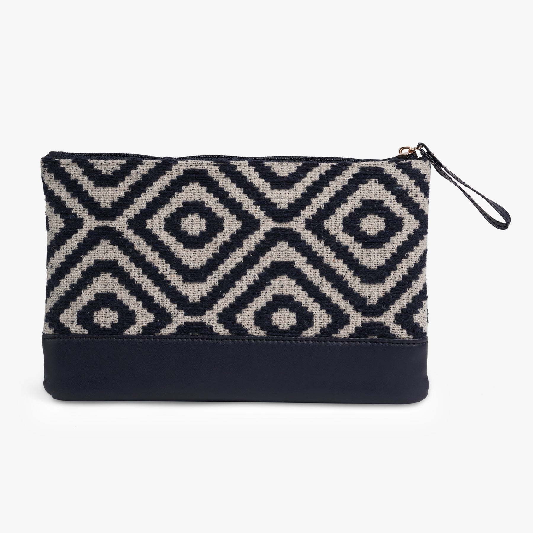 Personalised Flat Pouch - Blue Diamond