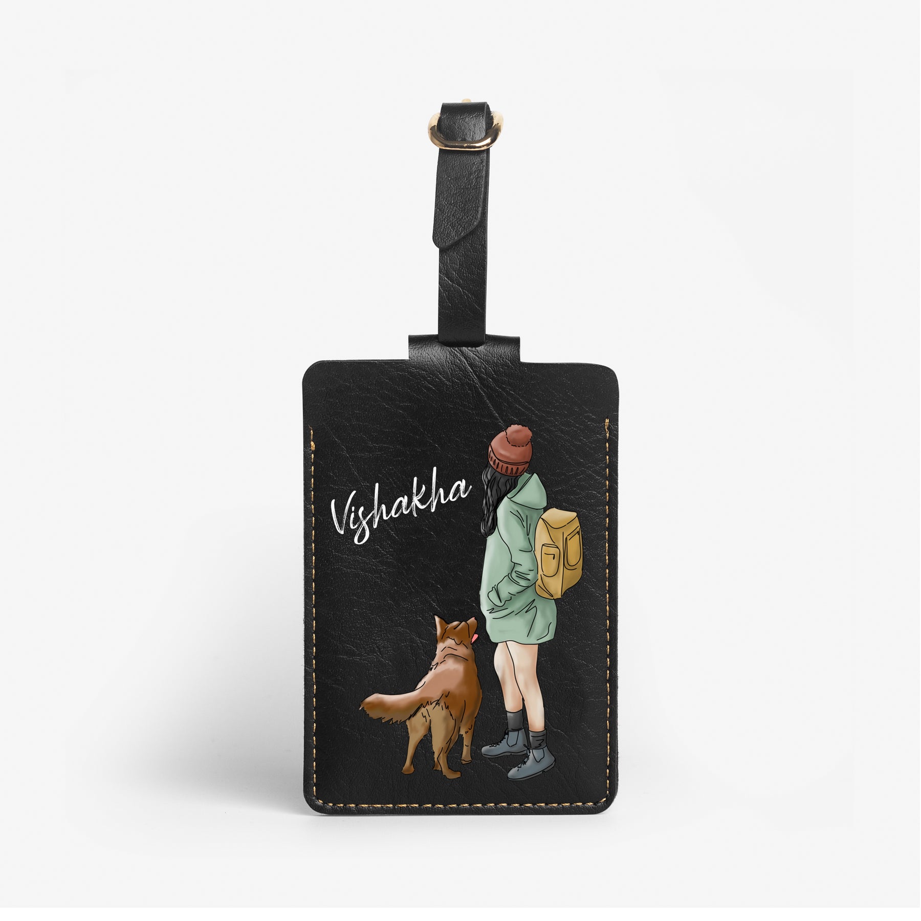 Personalised Luggage/Baggage Tag - Backpacker