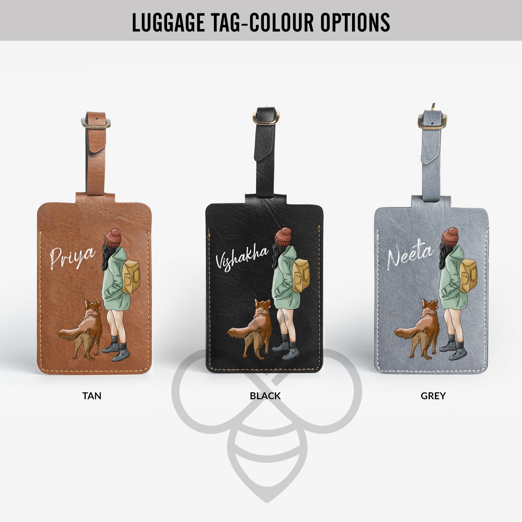 Personalised Luggage/Baggage Tag - Backpacker