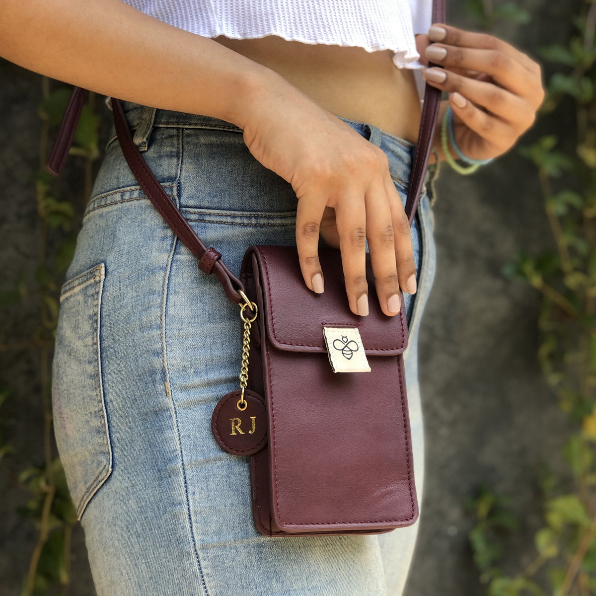 Personalised Everyday Crossbody Bag - Wine