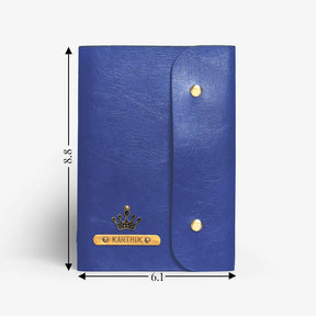 Personalised Button Diary - Blue
