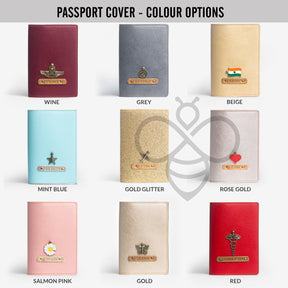 Personalized Couple Passport Cover