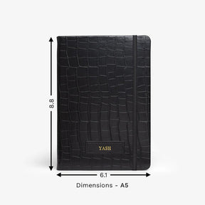 Personalised Croco Diary - Black