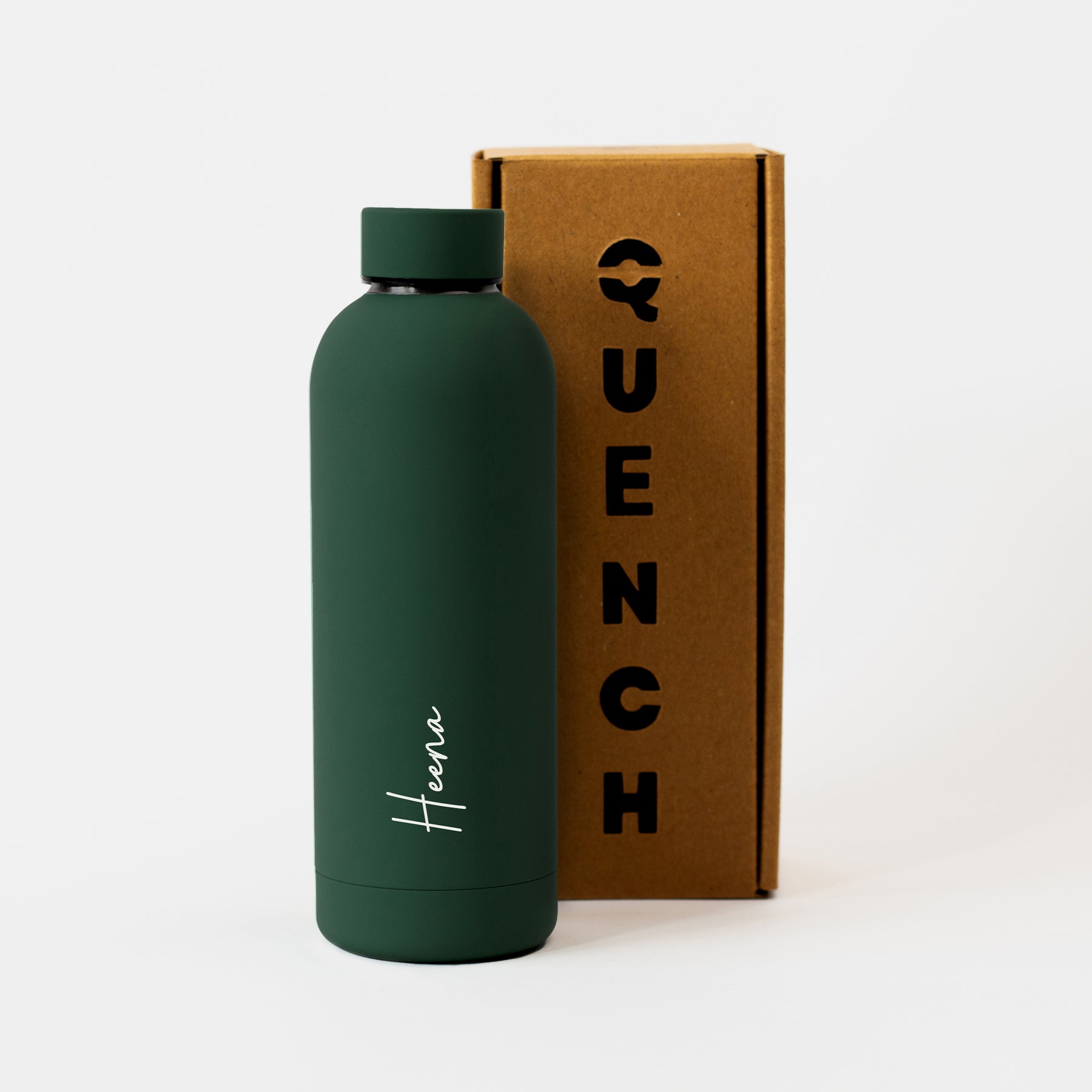 Quench - Personalised Water Bottle - Fern Green