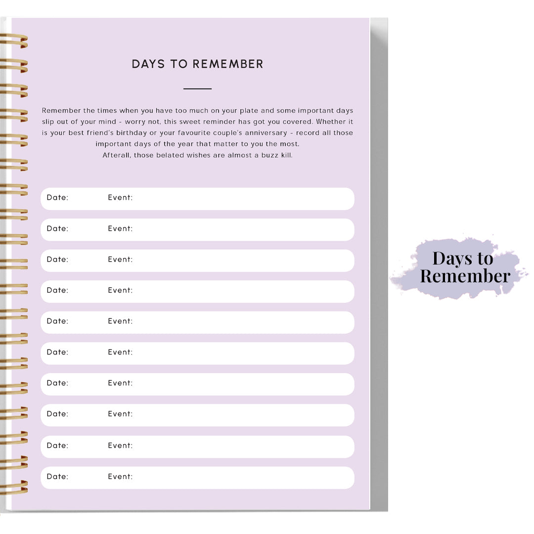 Personalised Good Vibes 2023 Planner- Dated