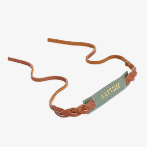 Personalised Weaved Rakhi- Mint Green