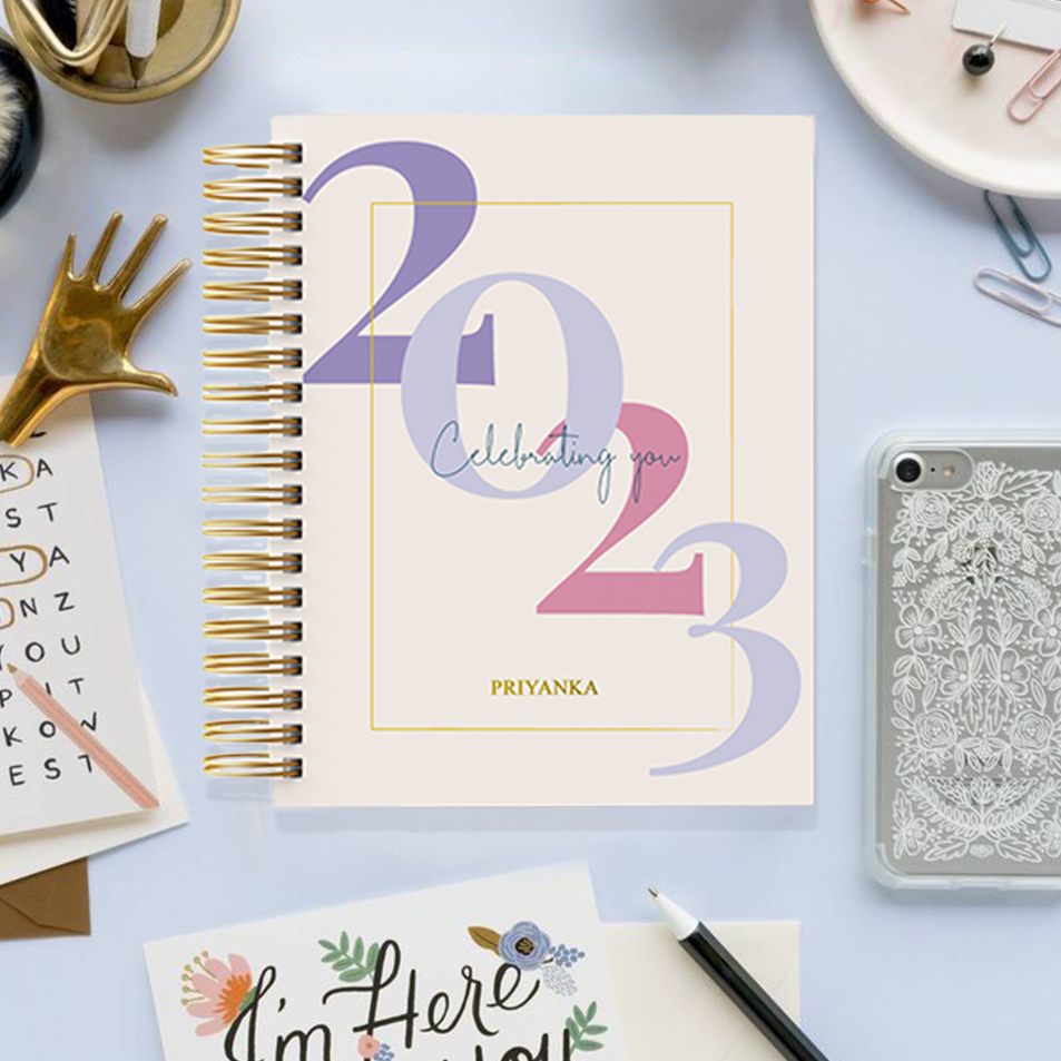 Personalised Celebrating you 2023 Planner- Dated