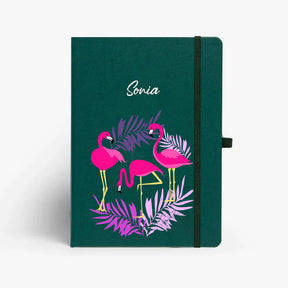 Personalised Hardbound Notebook - Flamingo It