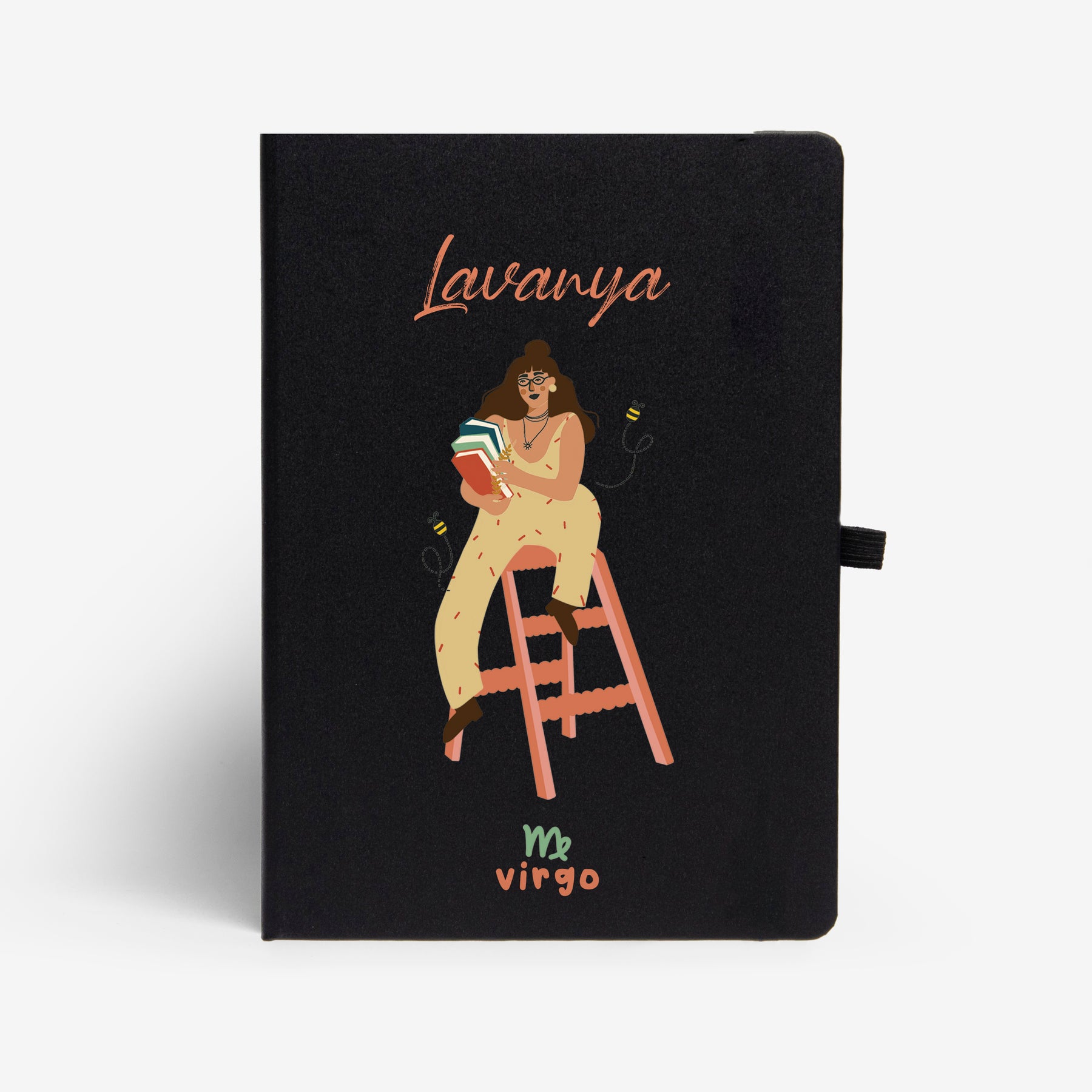 Personalised Hardbound Notebook - Vivacious Virgo
