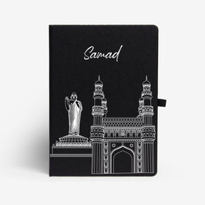 Personalised Hardbound Notebook - Postcards from India - Hyderabad