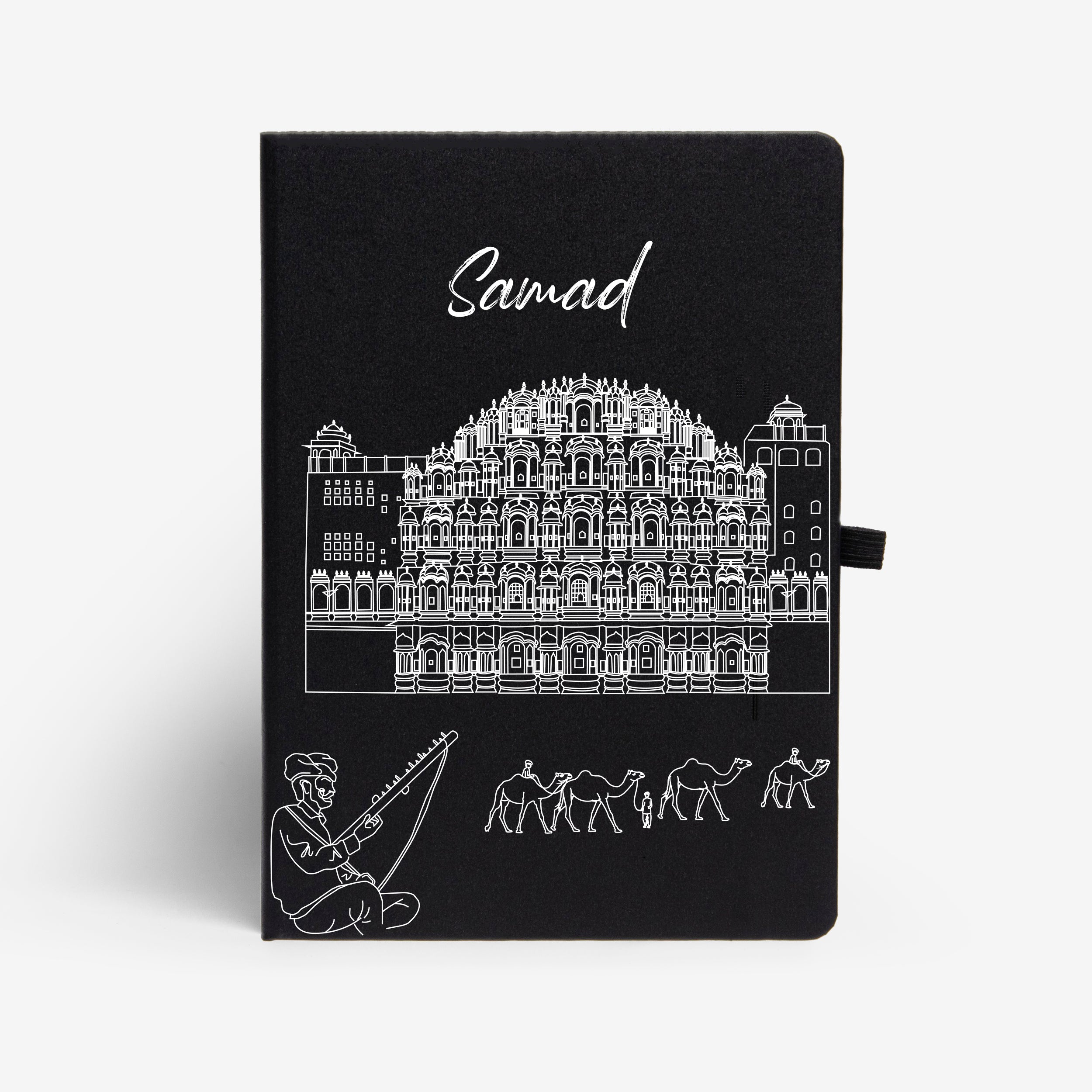 Personalised Hardbound Notebook - Postcards from India - Jaipur