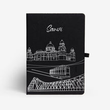 Personalised Hardbound Notebook - Postcards from India - Kolkata