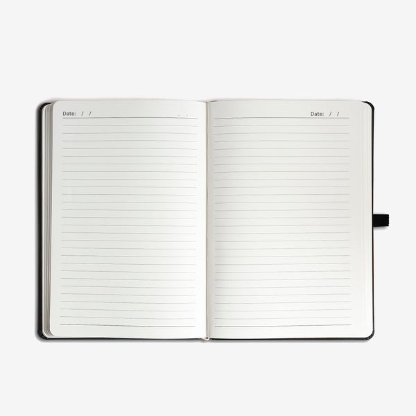 Personalised Hardbound Notebook - Word Play - Black