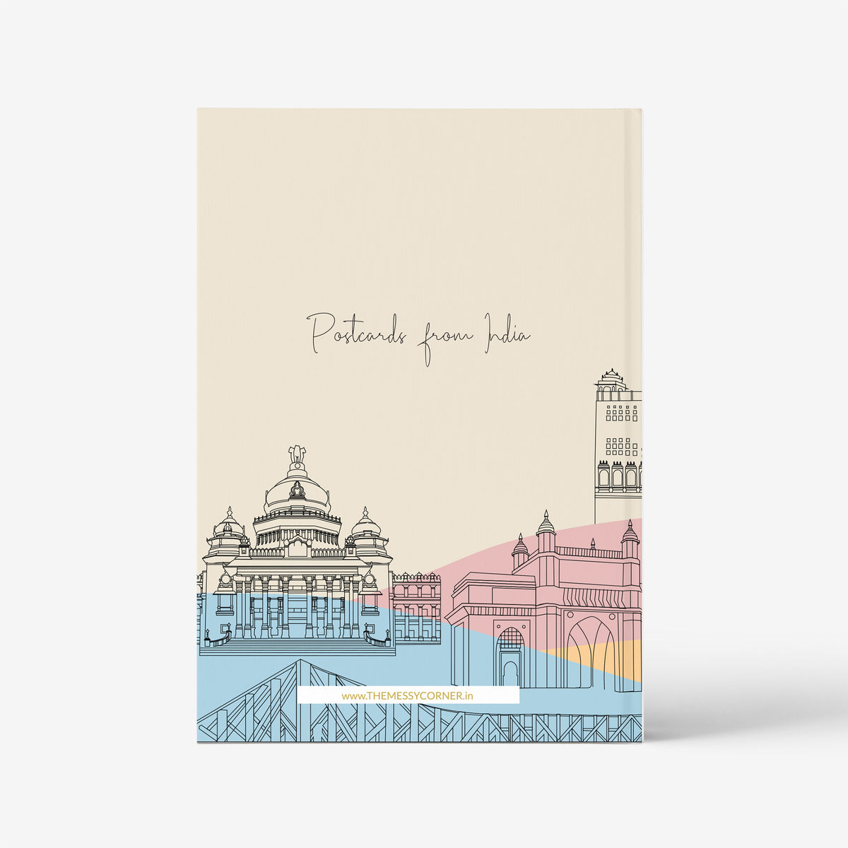 Personalized Notebook- Postcards from India