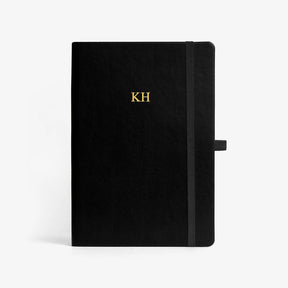 Personalised Hardbound Notebook - Black