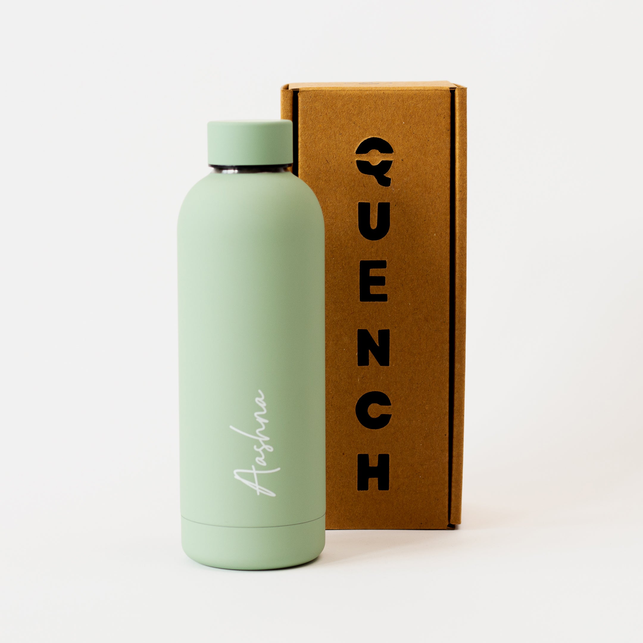 Quench - Personalised Water Bottle - Sage Green
