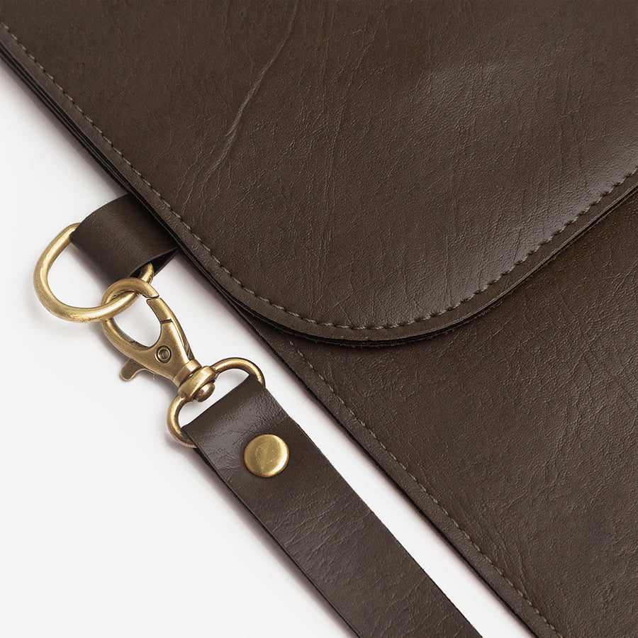 Personalized Laptop/Macbook Sleeve - Dark Brown