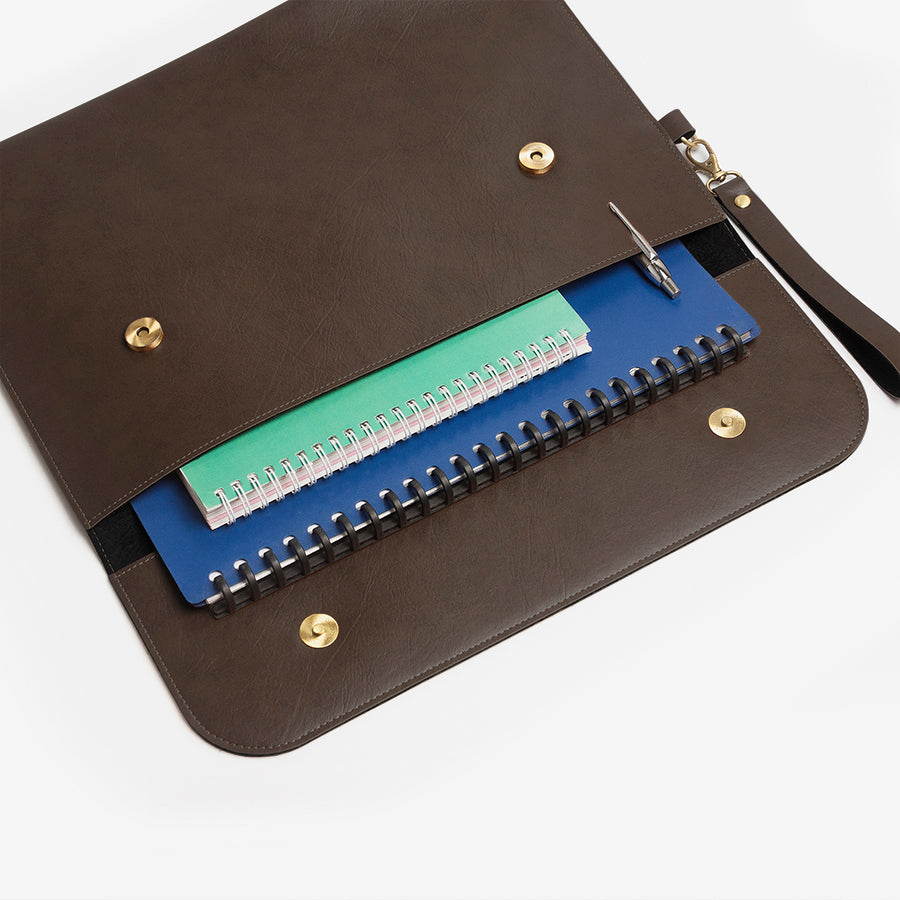 Personalized Laptop/Macbook Sleeve - Dark Brown - 13 inches