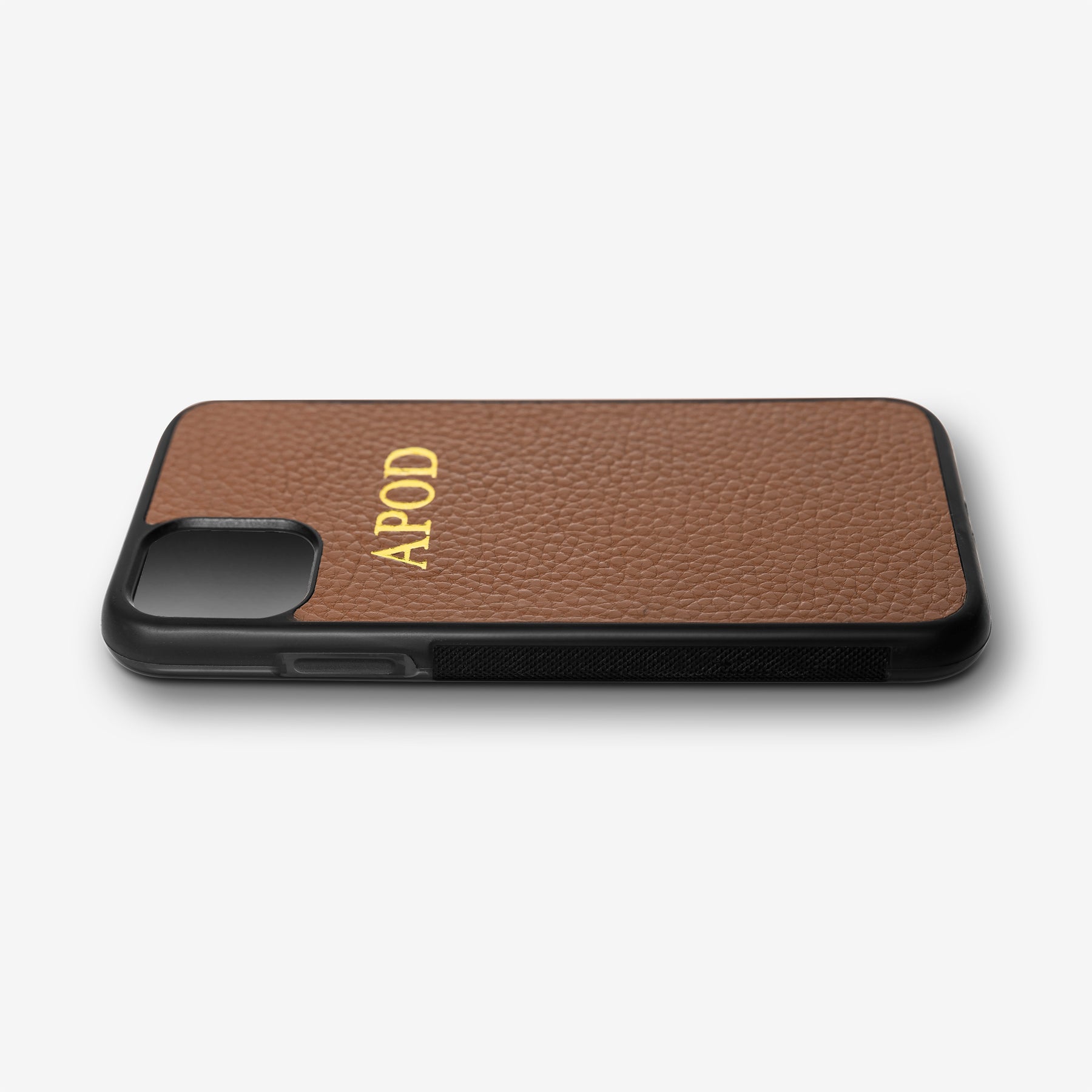 Personalised Leather iPhone Cover - Tan