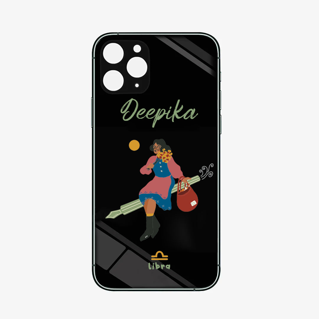 Personalised Glass Phone Cover - Loyal Libra