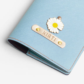 Personalized Passport Cover - Mint Blue