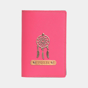 Personalized Passport Cover - Dark Pink