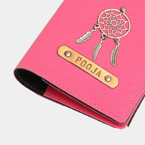 Personalized Passport Cover - Dark Pink